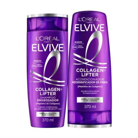 PACK SHAMPOO ELVIVE 370 ML + ACO ELVIVE 370 ML COLAGENO PACK SHAMPOO ELVIVE 370 ML + ACO ELVIVE 370 ML COLAGENO