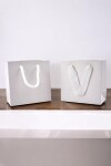 Bolsa cartulina 10x05x10 cm BLANCO