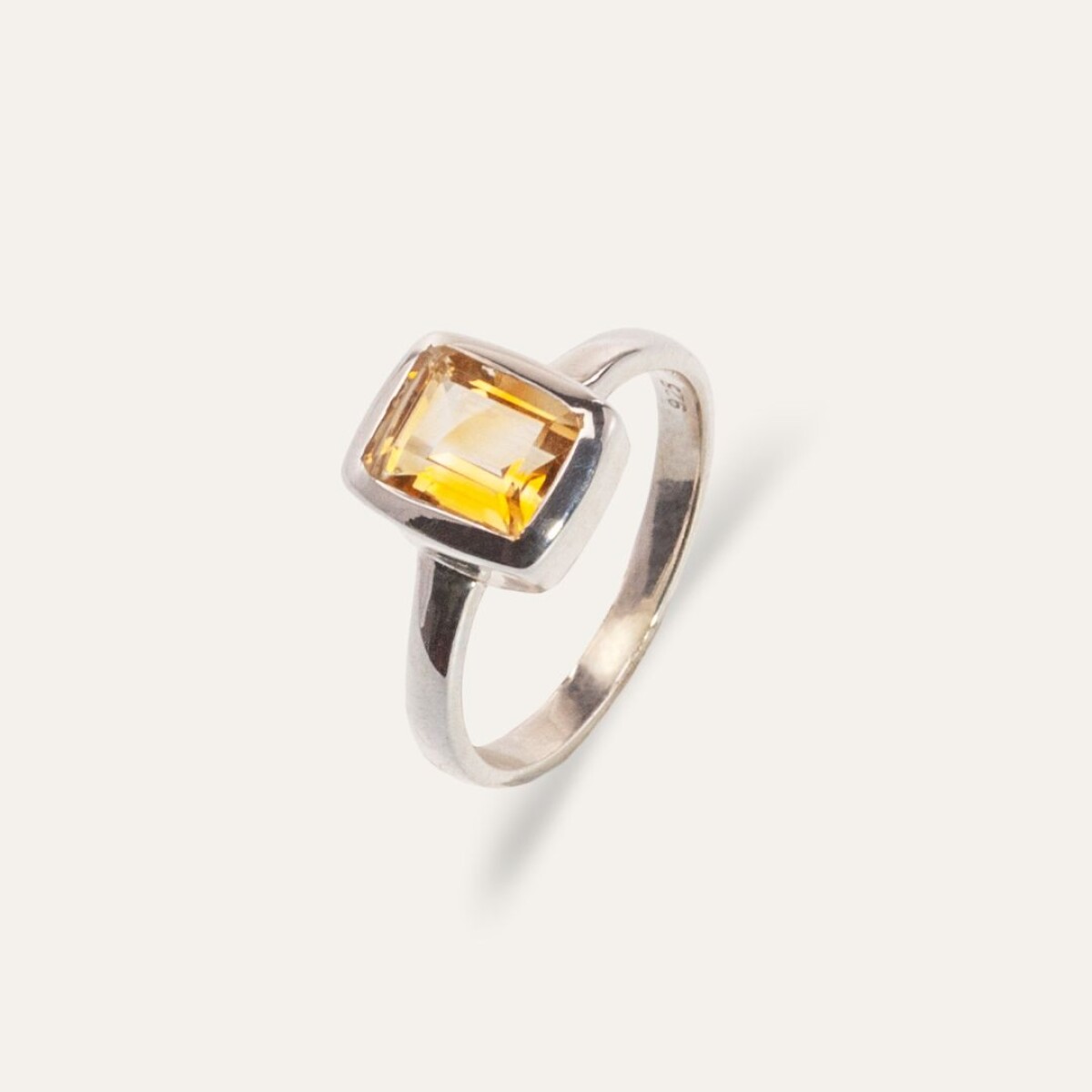 Anillo Aída Citrino - Plata 925 
