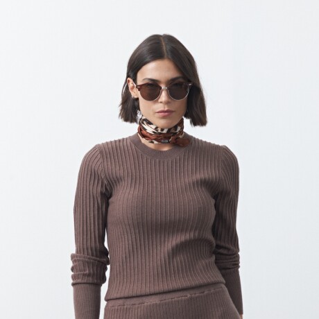 SWEATER LISE Marrón oscuro