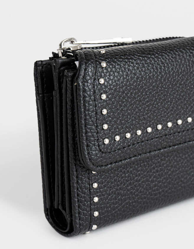 Billetera Billetera Con Tachas - Negro
