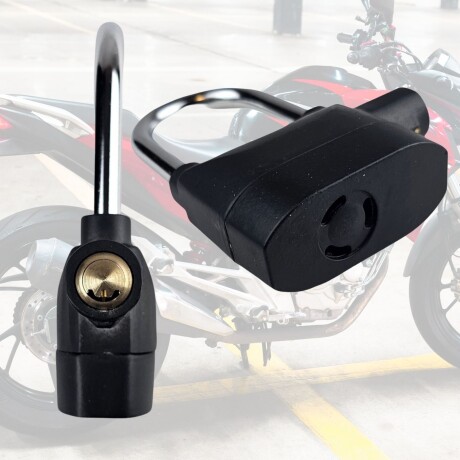 Candado con Alarma para Moto Bici Excelente Calidad y Sonido Negro
