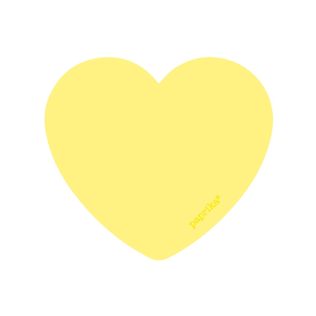 Block Para Notas Corazón Amarillo 
