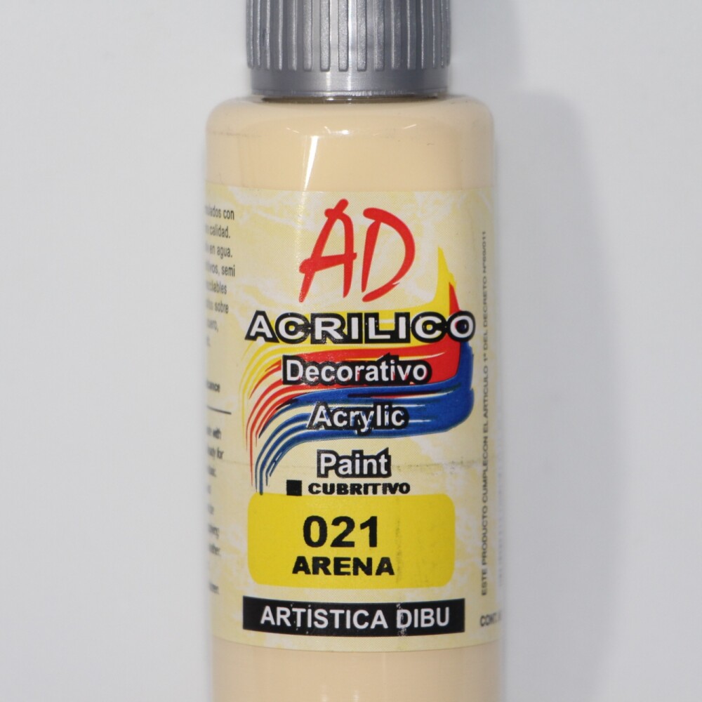 PINTURA ACRILICA ARTISTICA DIBU 60 ML. DIFERENTES COLORES COLOR ARENA 021