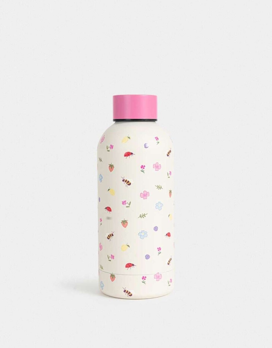 Botella De Acero Inoxidable De 350ml - Blanco Crudo 