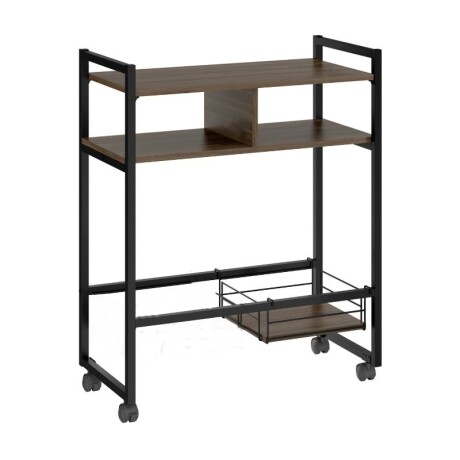 CARRO ORGANIZADOR CON RUEDAS - LEGNO/NEGRO CARRO ORGANIZADOR CON RUEDAS - LEGNO/NEGRO