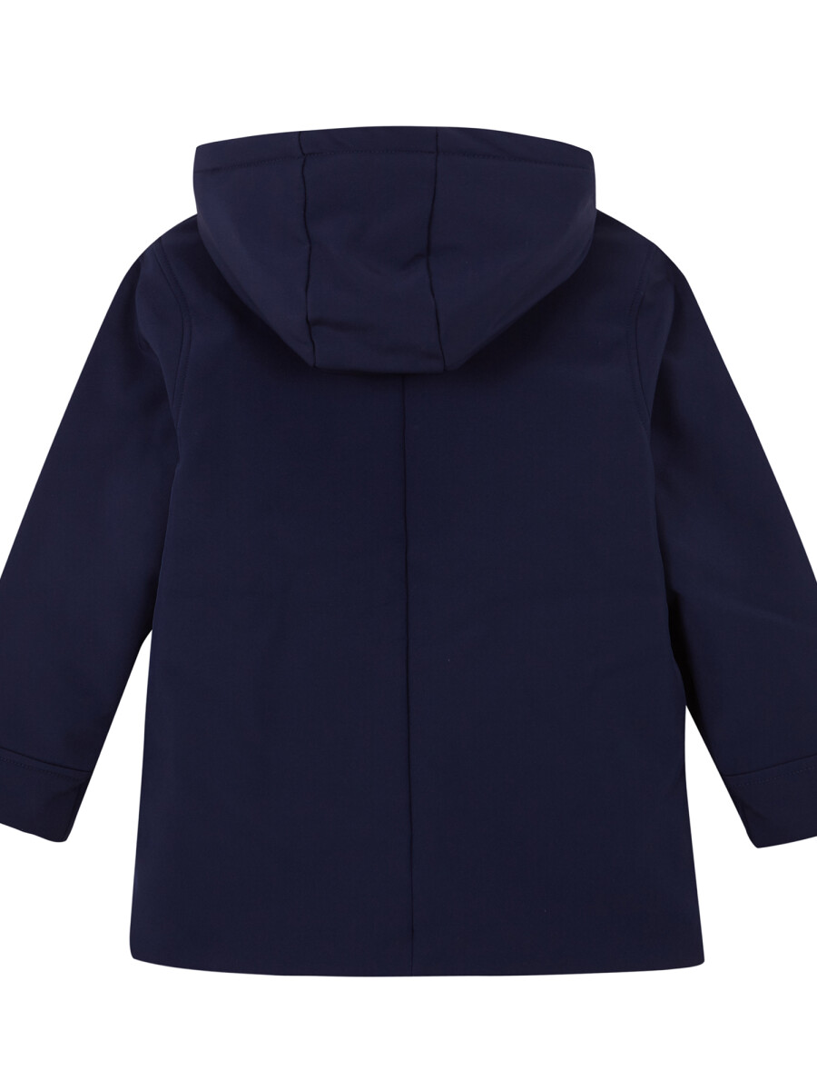 Abrigo Tecnico Con Capucha Marino
