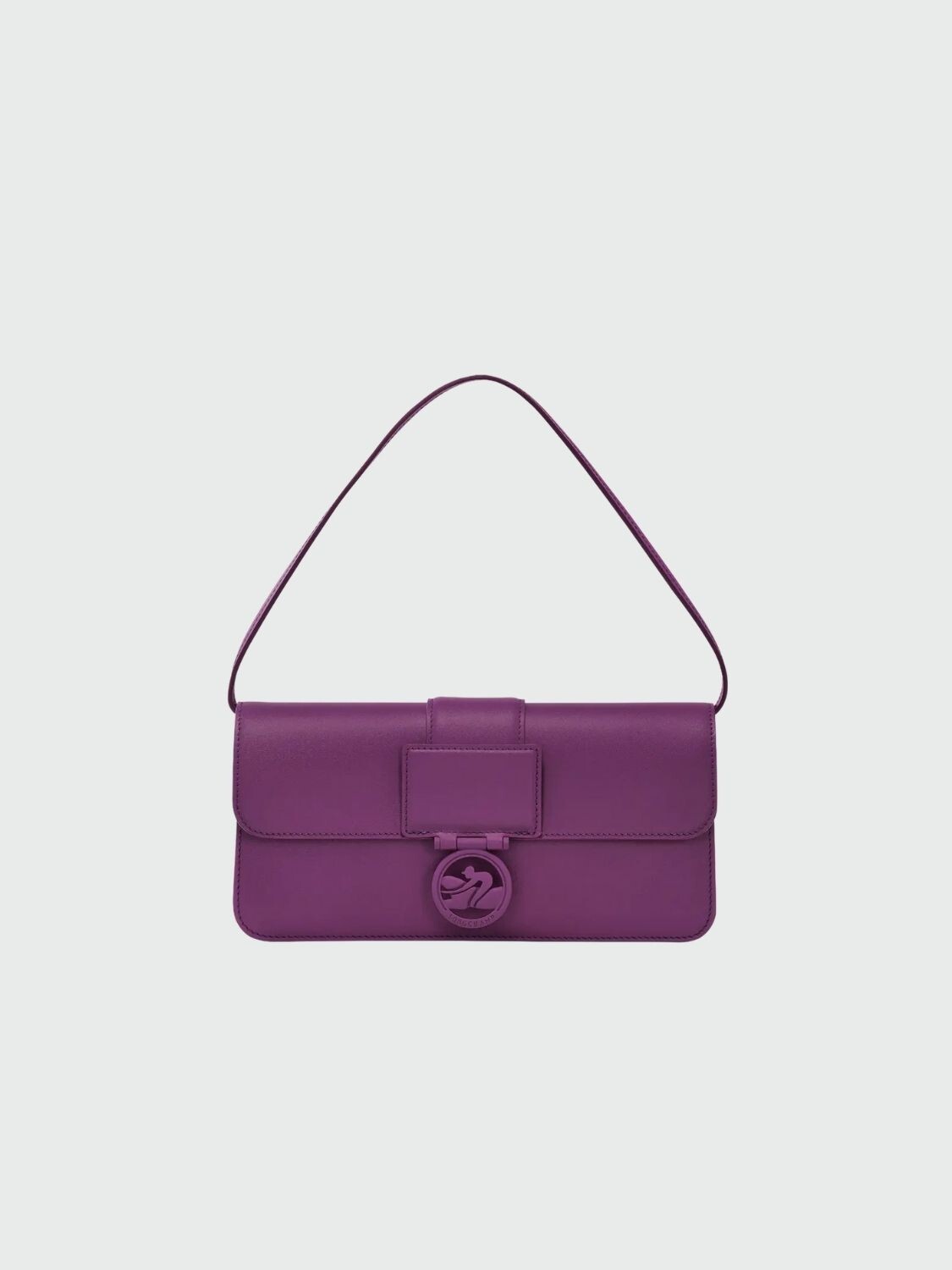 Longchamp -Cartera de cuero con solapa, Box-trot Violeta