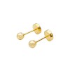 Abridores Bolita-Oro 18k-Sin piedra-AB9517 sinpiedra