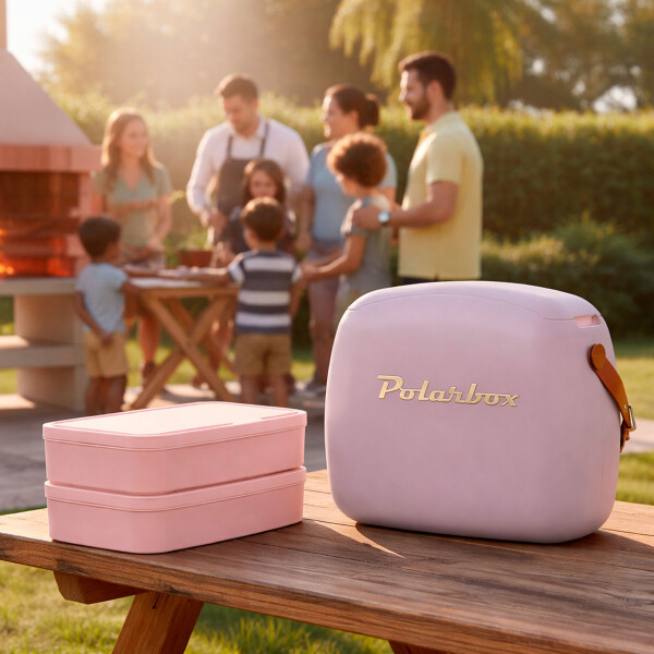 Conservadora Lunchera Térmica Pop 6L Polarbox Con 2 Tuppers Color Blanco