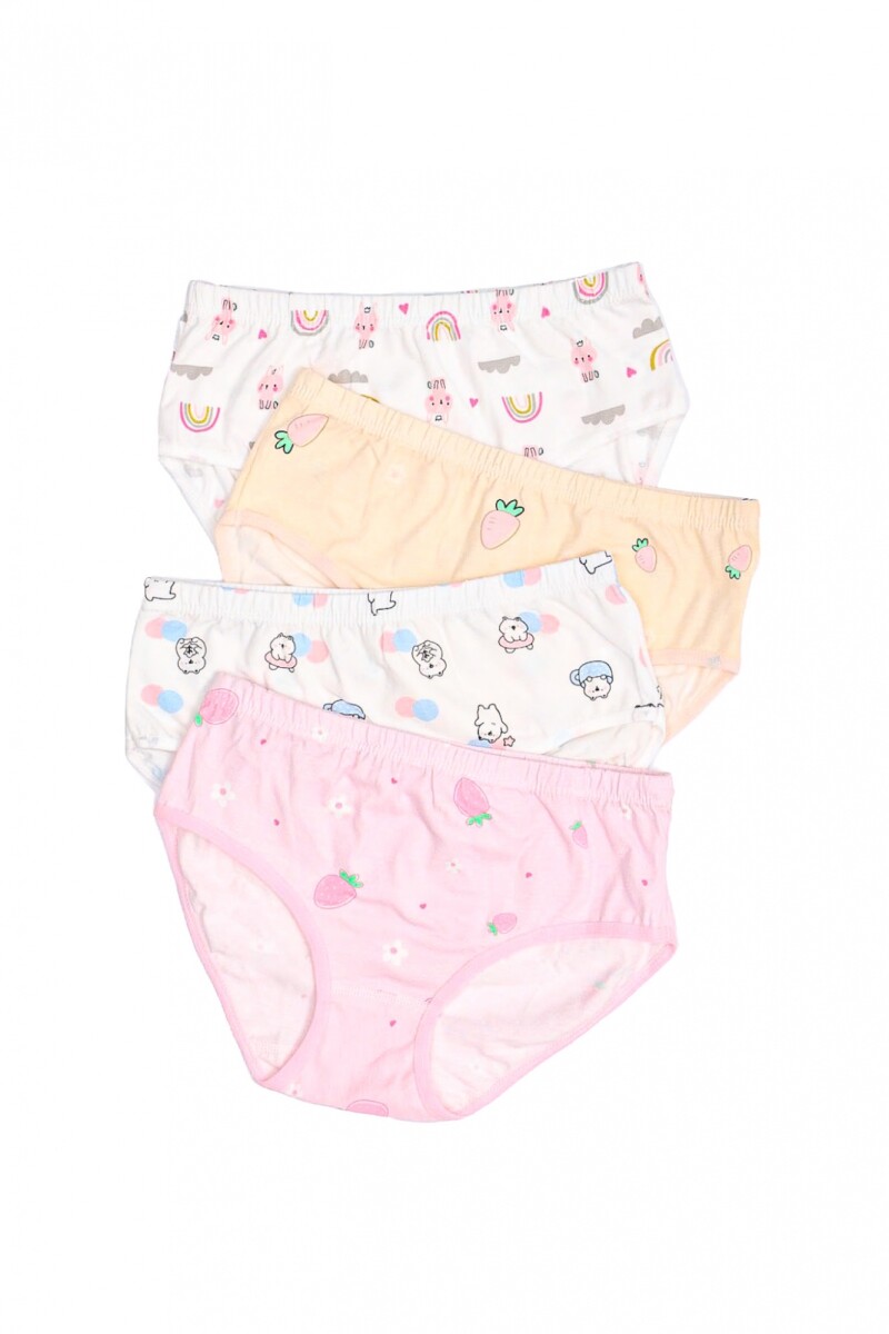 Pack x4 Bombachas Rainbow - Surtido 