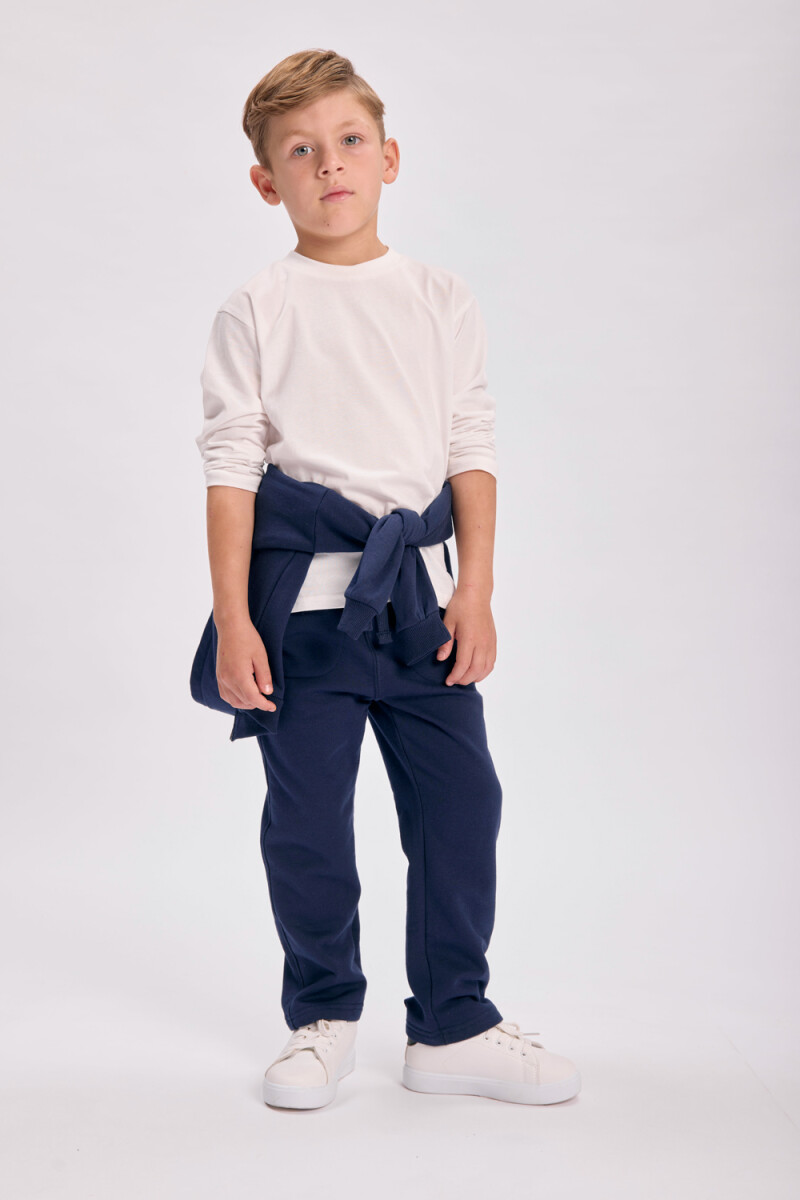 Pantalón deportivo recto Azul Marino