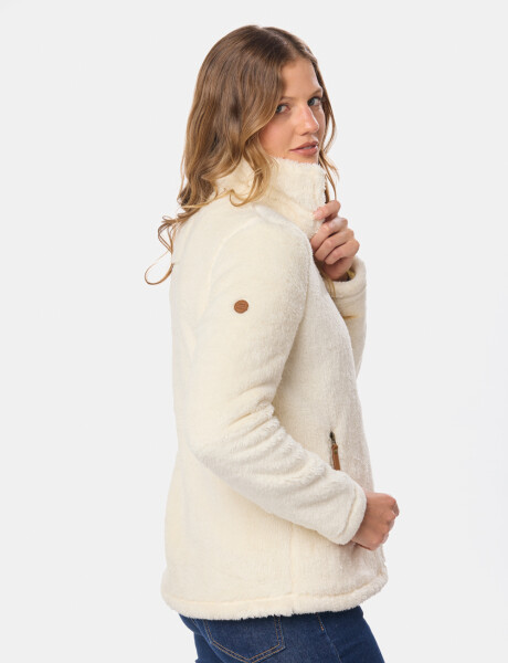 CAMPERA TEJIDA DE SHERPA Beige