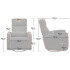 Sillón Sofa Gamer Cougar Fidom Requinable Giratorio NEGRO
