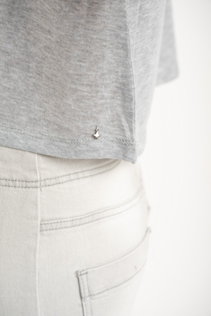 Remera Algodón Gris