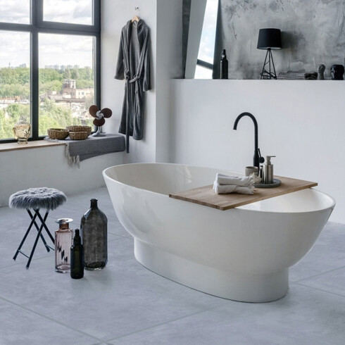 CERAMICA PISO 60X60 CEMENTO SATINADO GRIS RECTIFICADO GAMAS DE GRIS