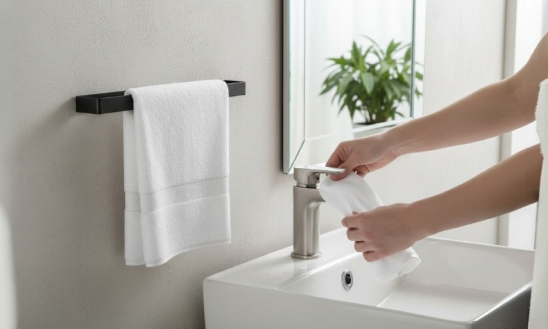 Toallero Cerrado 4107 Negro Adhesivo 