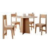 Juego de comedor Cindy 4 Sillas Color Miel N/A