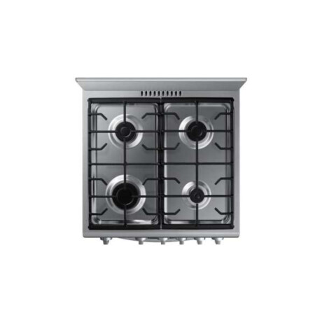 Cocina a gas Samsung Cocina con 4 Quemadores con Quemador Rápido Silver