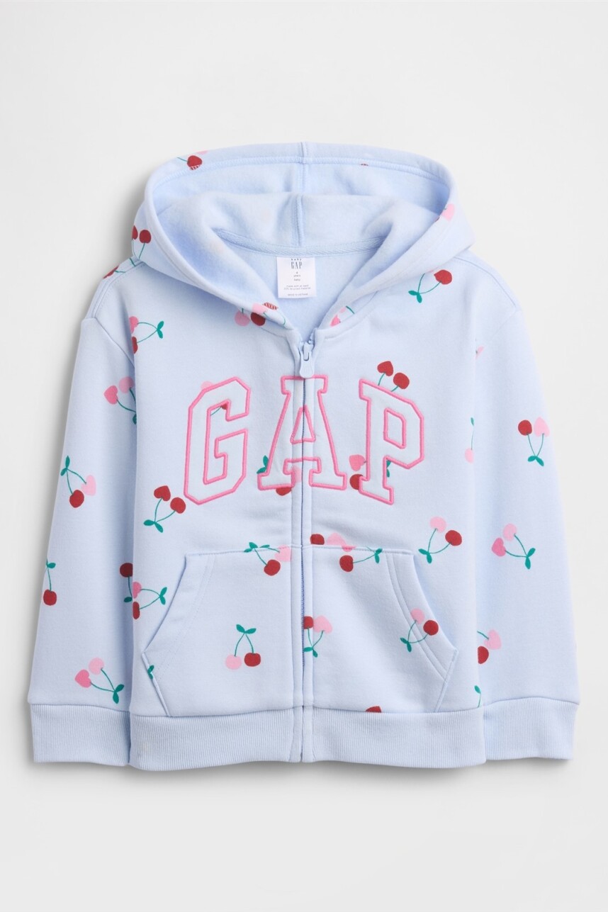 Canguro Con Cierre Logo Gap Toddler Niña Serene Blue