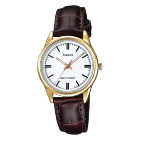 Reloj CASIO LTPV005GL-7AUDF en Cuero Marron Esfera 34mm 0