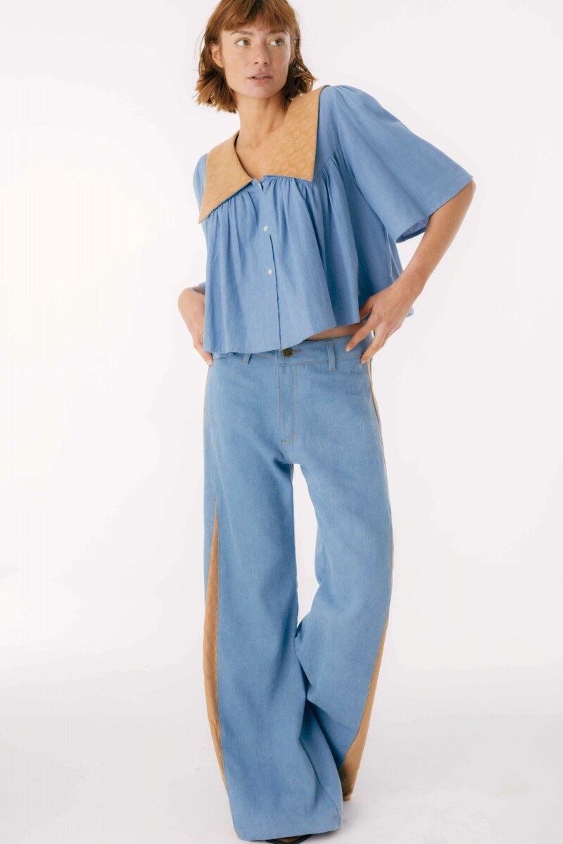 Pantalon Murra Combinado Jean