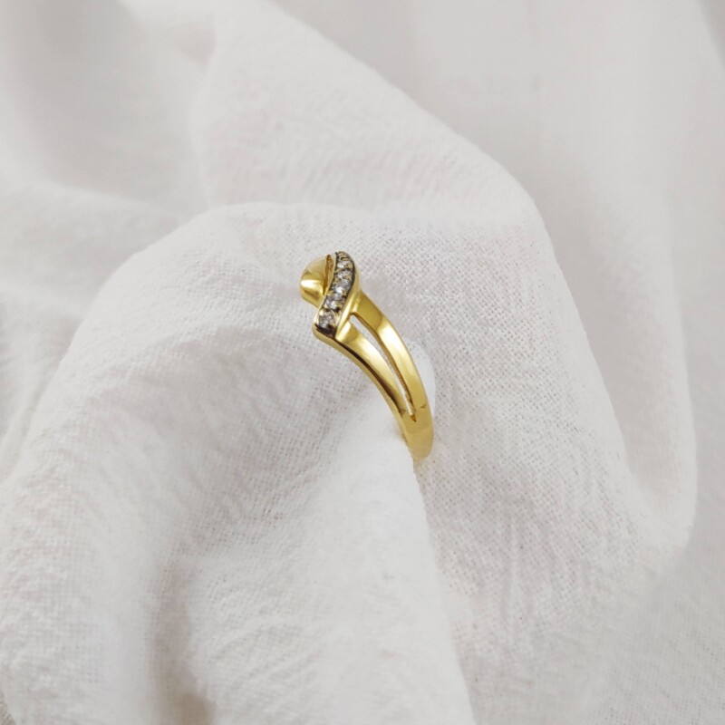 Anillo 18k combinado Anillo 18k combinado