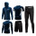 Conjunto Deportivo Termico X6 Psc Remera Calza Short Azul