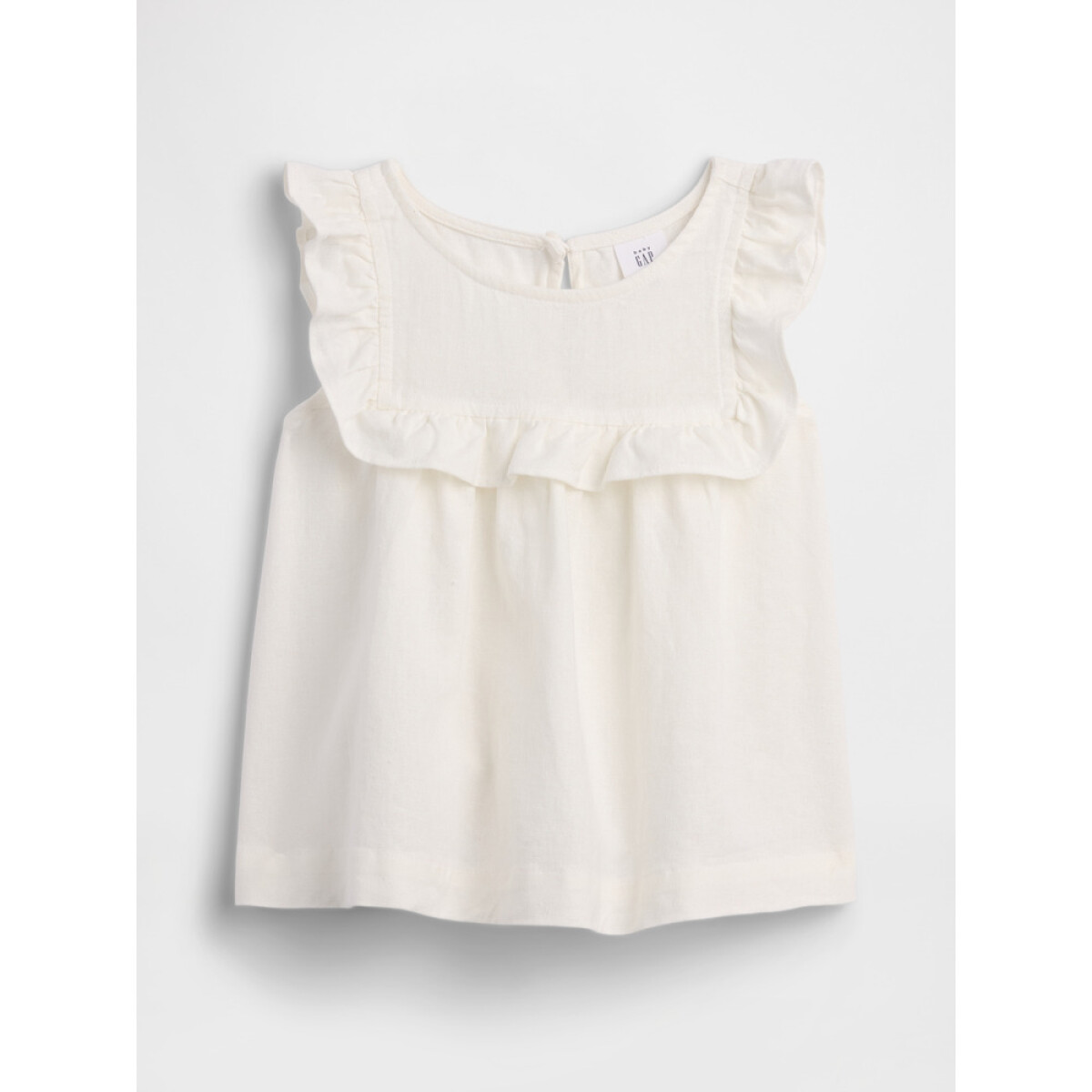 V-LINEN TOP SP26 - NEW OFF WHITE 