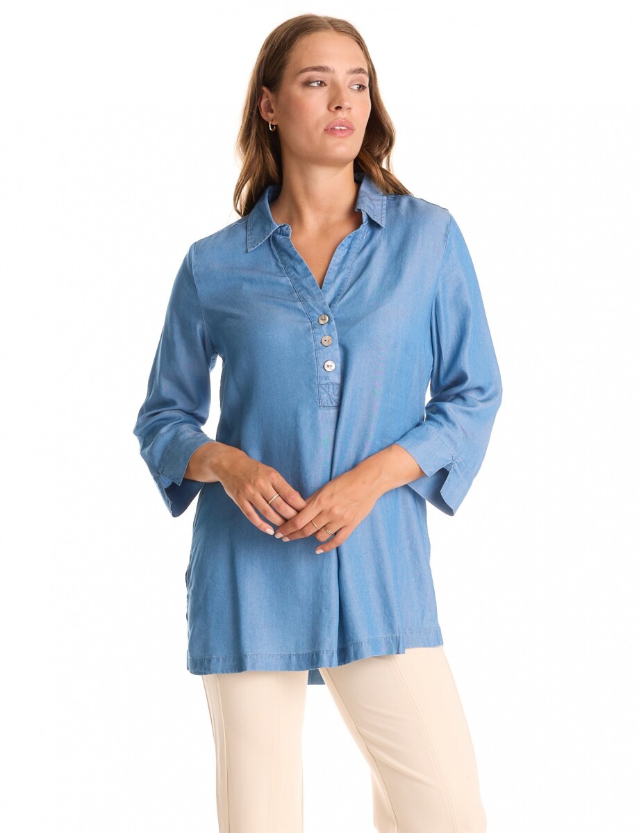 Blusa Lyocell - Jean 