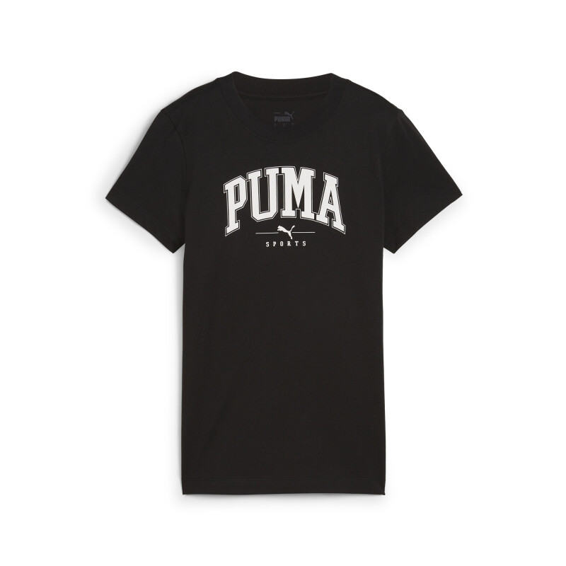 Remera Puma SQUAD Graphic Tee de Mujer - 681537 01 Negro