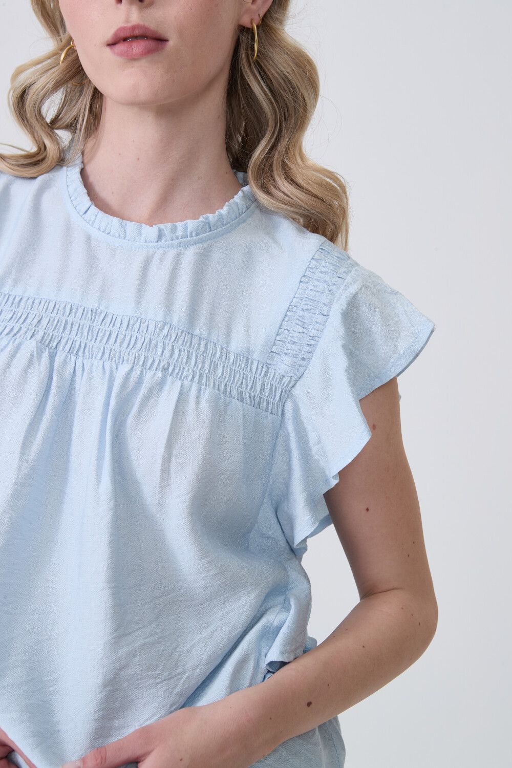 Blusa Tursi Celeste Claro