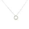 Conjunto colgante Circulo y Perla- Plata 925 - Perla cultivo- CJ3068 Conperla