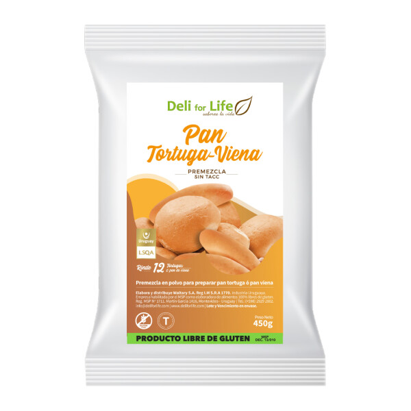 Premezcla Pan Tortuga - Viena 430g Premezcla Pan Tortuga - Viena 430g