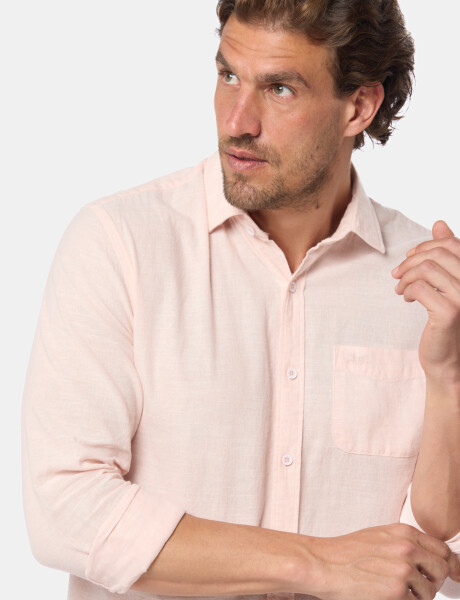 CAMISA DE LINO Rosado