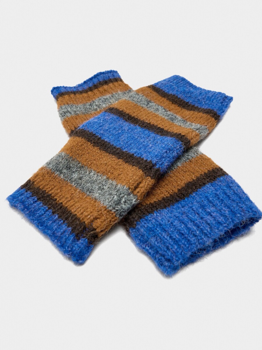 Guantes Mitones De Lana multicolor