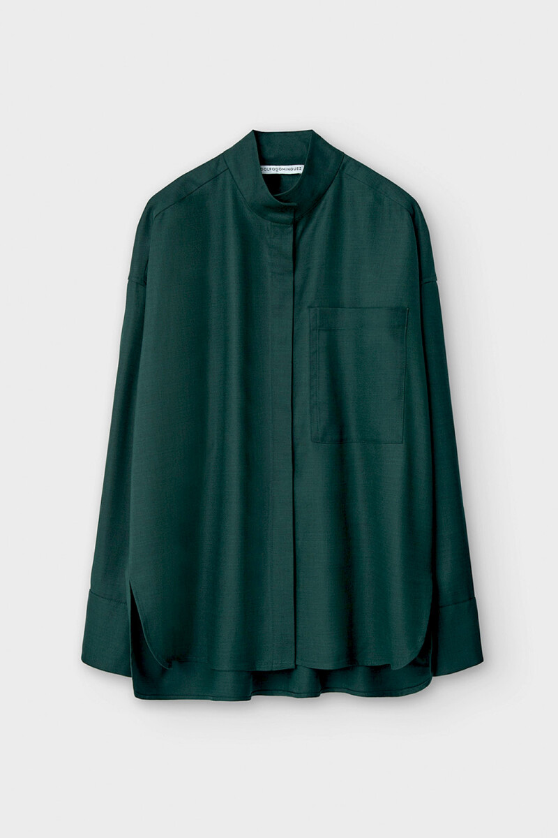 CAMISA CUELLO MAO Verde