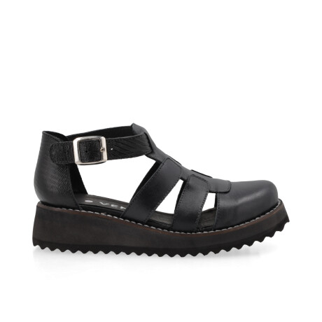 SANDALIAS VENET - CUERO LILE NEGRO