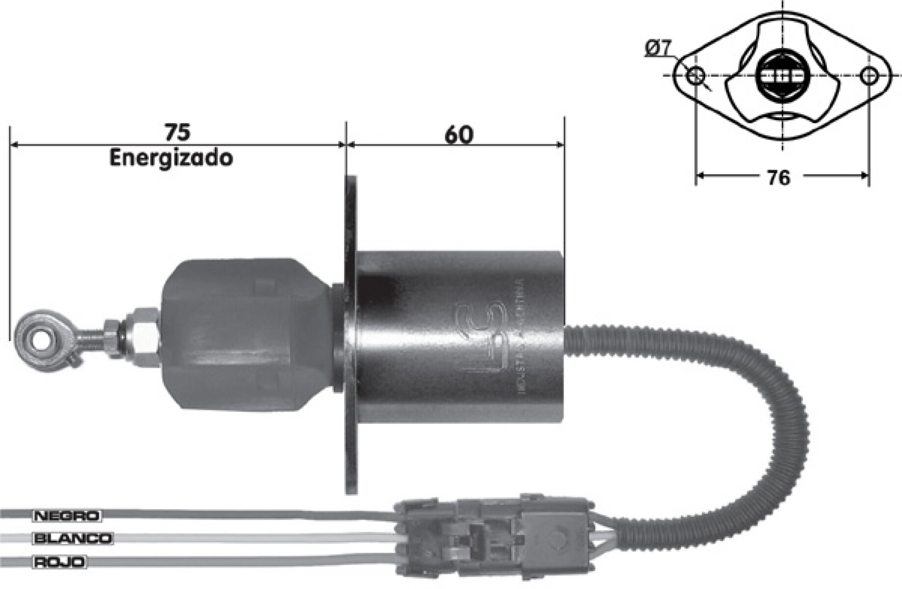 AUTOMATICO DE ARRANQUE - SOL/DE PARE CUMMINS BUS-TRUCKS-MAQUINARIA 12V 76MM LC 