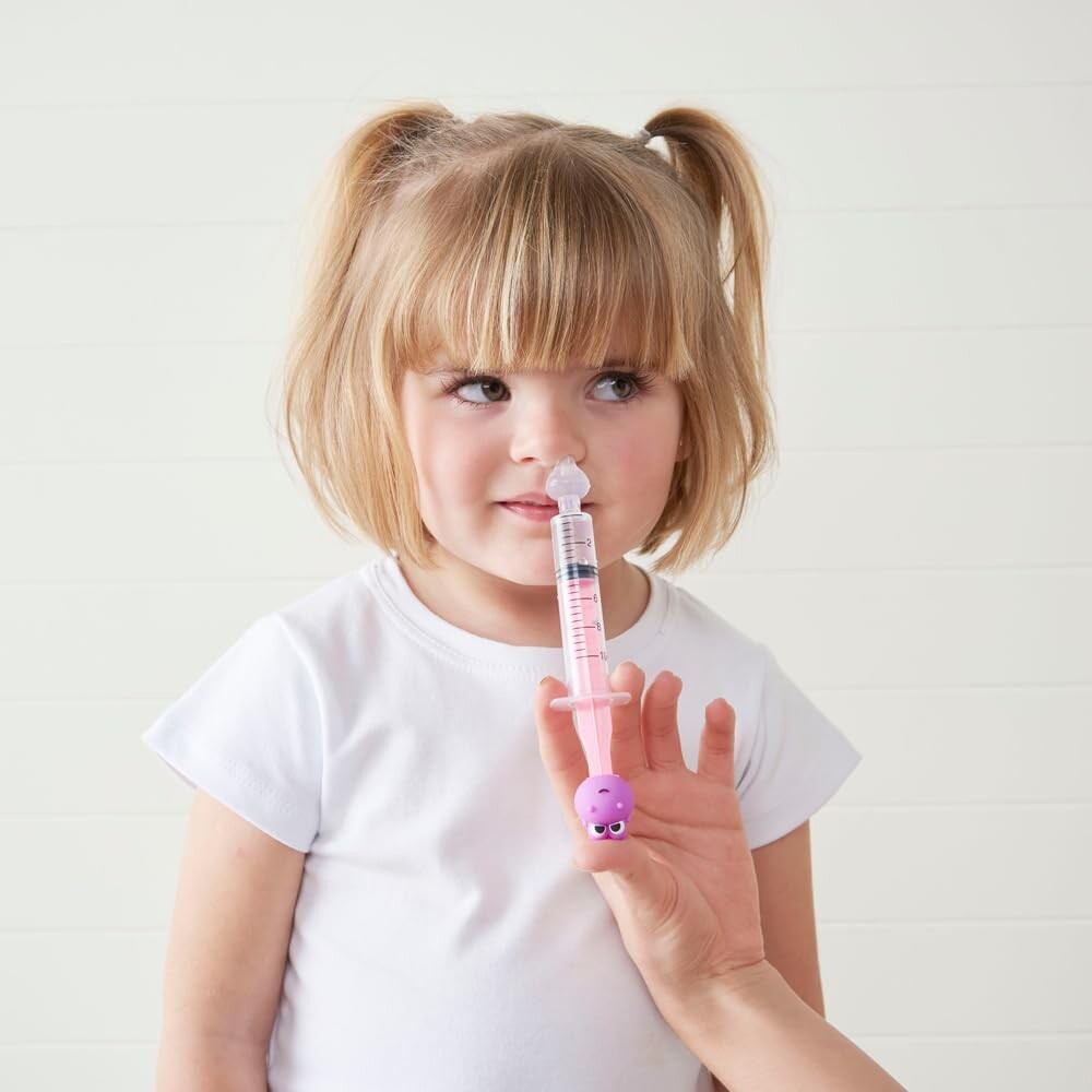 Jeringa lavado nasal BUBA dino rosa