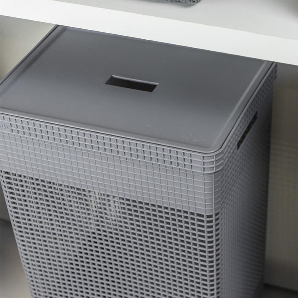Organizador Alto l Tapa Plástico Gris