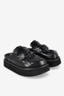 ZUECO CON PLATAFORMA Y FLECOS Negro