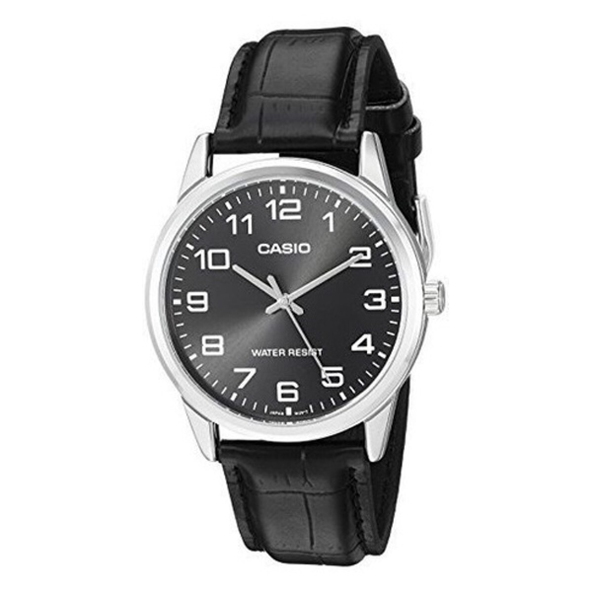 Reloj CASIO MTPV001L-1BUDF en Cuero Negro Esfera 38mm 
