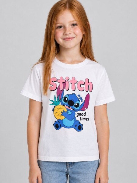 T-SHIRT N. SAILS 3445 NIÑA stitch BLANCO