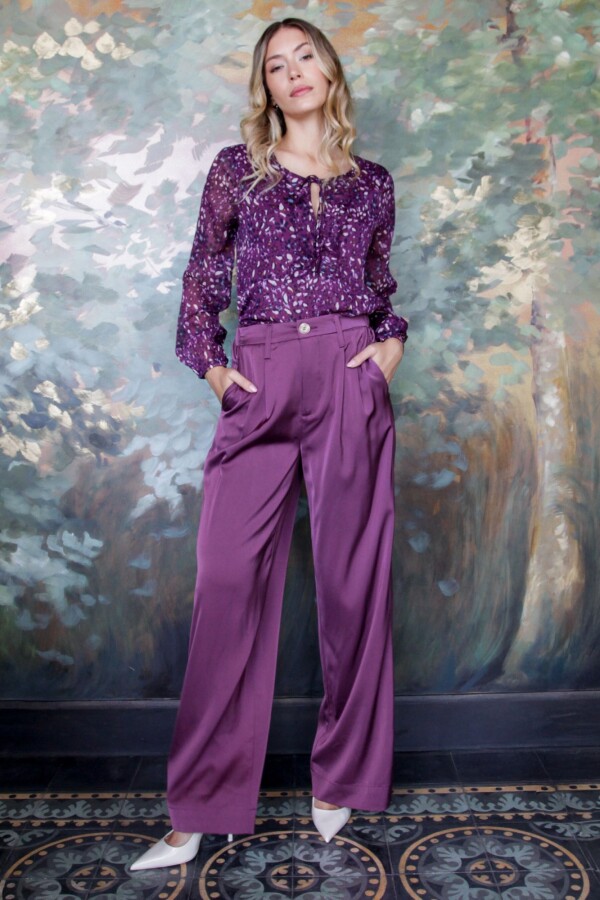 Pantalon Saten Wide VIOLETA