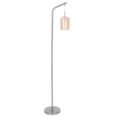 LÁMPARA DE PIE METAL-Y-VIDRIO NATURAL-BEIGE LF95579
