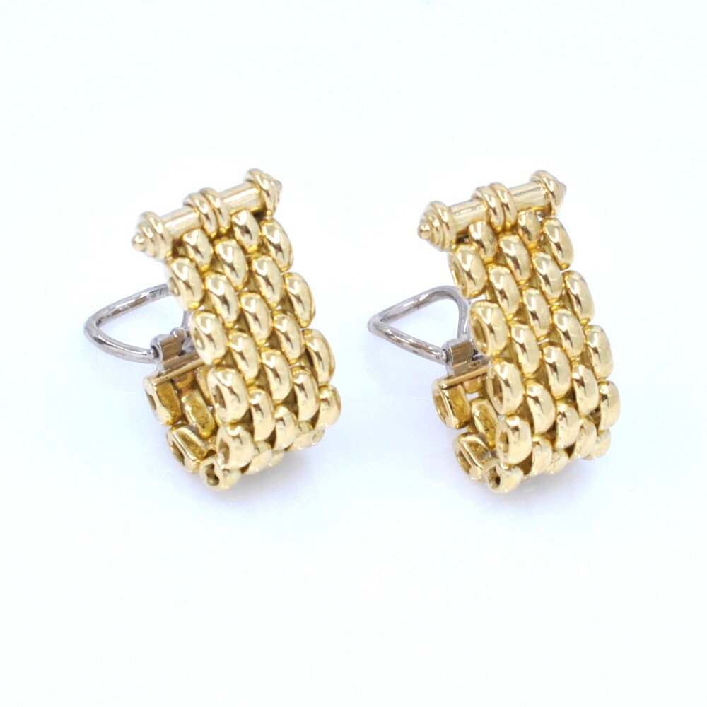 Caravanas clips panther 5 hilos en oro 18k Caravanas clips panther 5 hilos en oro 18k