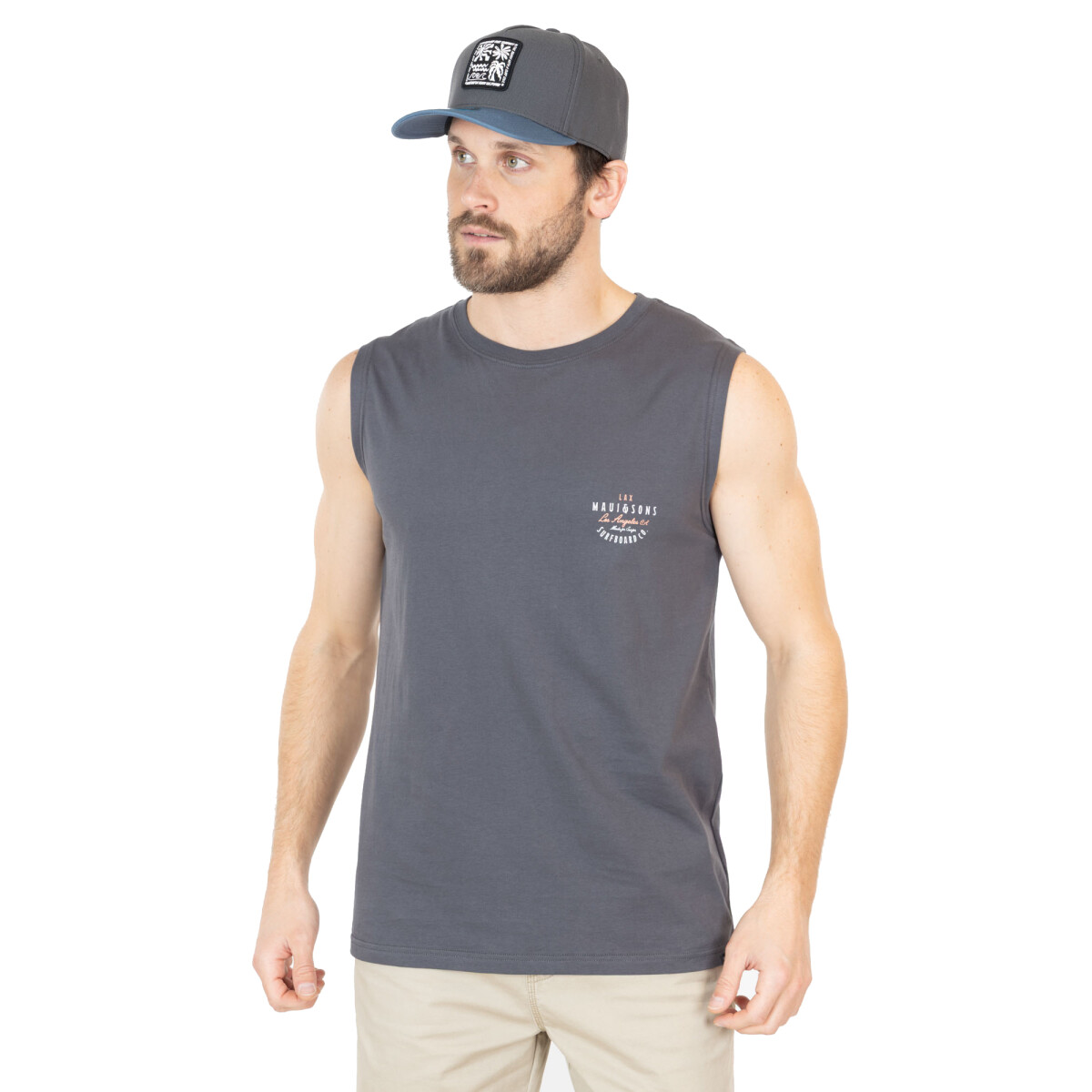 Remera sin mangas Maui and Sons - Tropic Tide - Dark Grey 