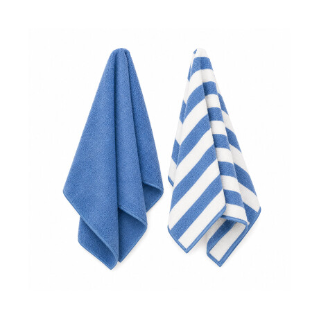 Set x2 repasadores 40x60cm super absorbentes Azul