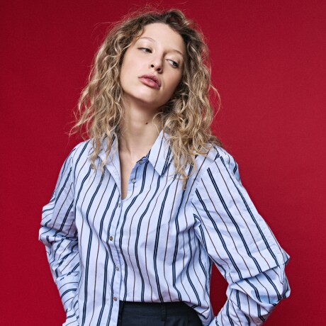 CAMISA VIÑAS Celeste